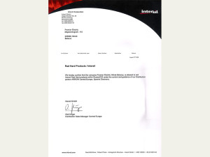 Intersil Certificate RadHard