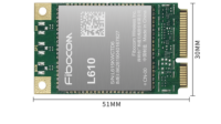 LTE Cat 1 / 2G модуль L610-EU MiniPCIe Fibocom
